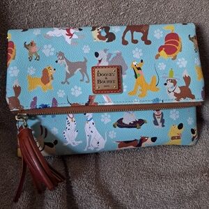 GRAIL Disney Dooney & Bourke Blue Dogs Clutch